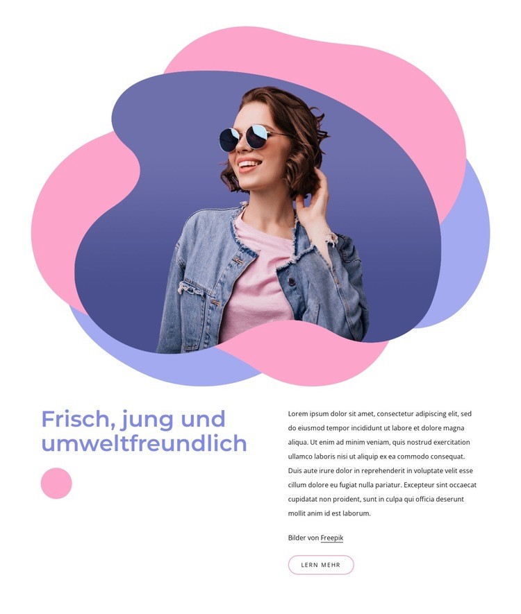 Umweltfreundlicher Stil HTML5-Vorlage