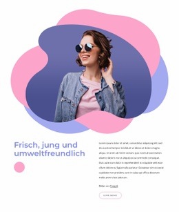 Umweltfreundlicher Stil - Persönliche Website-Vorlage