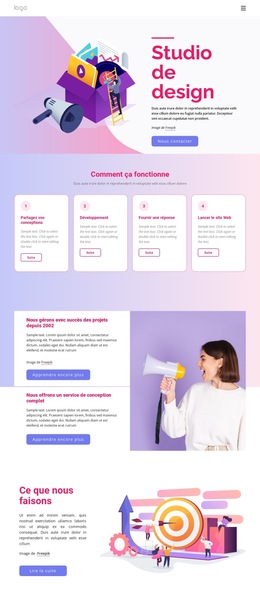 Modèle CSS Pour Studio De Design Et De Branding