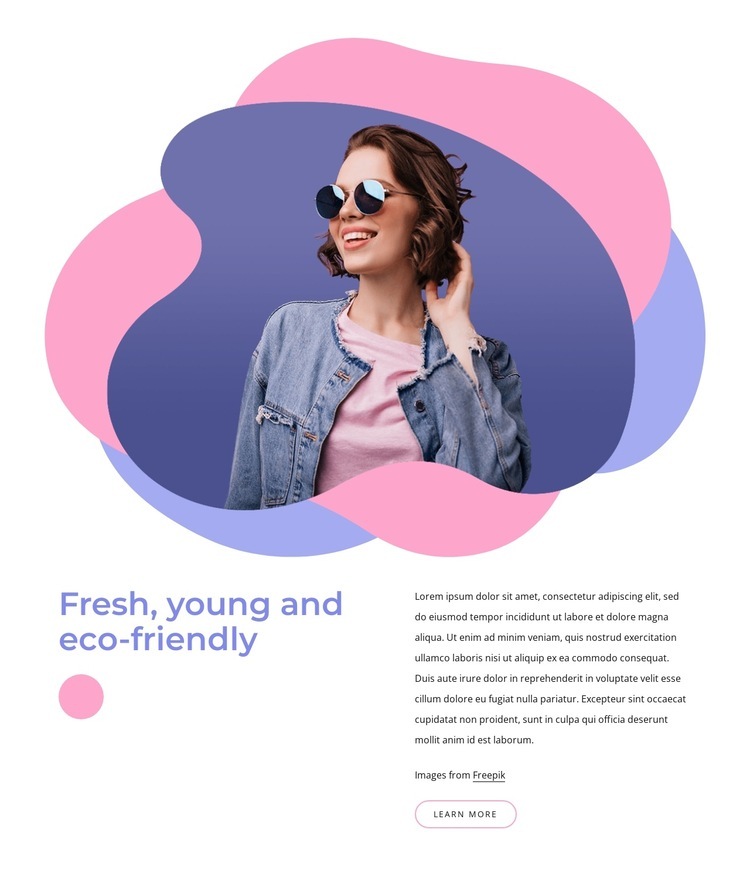 Eco-friendly style Homepage Design
