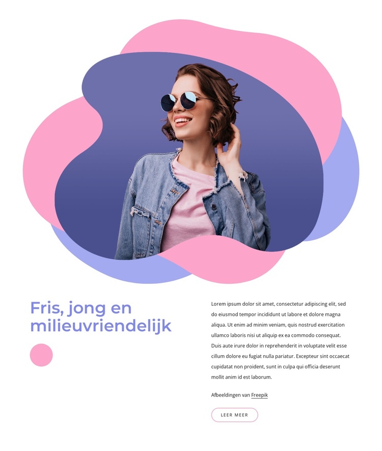 Milieuvriendelijke stijl WordPress-thema