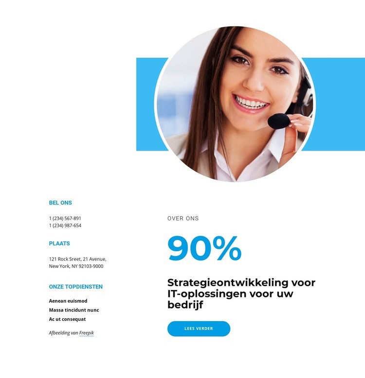 IT-oplossingsstrategie Website Builder-sjablonen