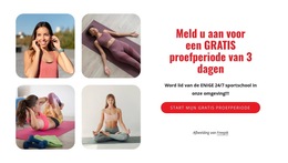 New Yorkse Sportclub CSS-Lay-Outsjabloon