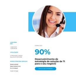 Design De Site Multifuncional Para Estratégia De Solução De TI