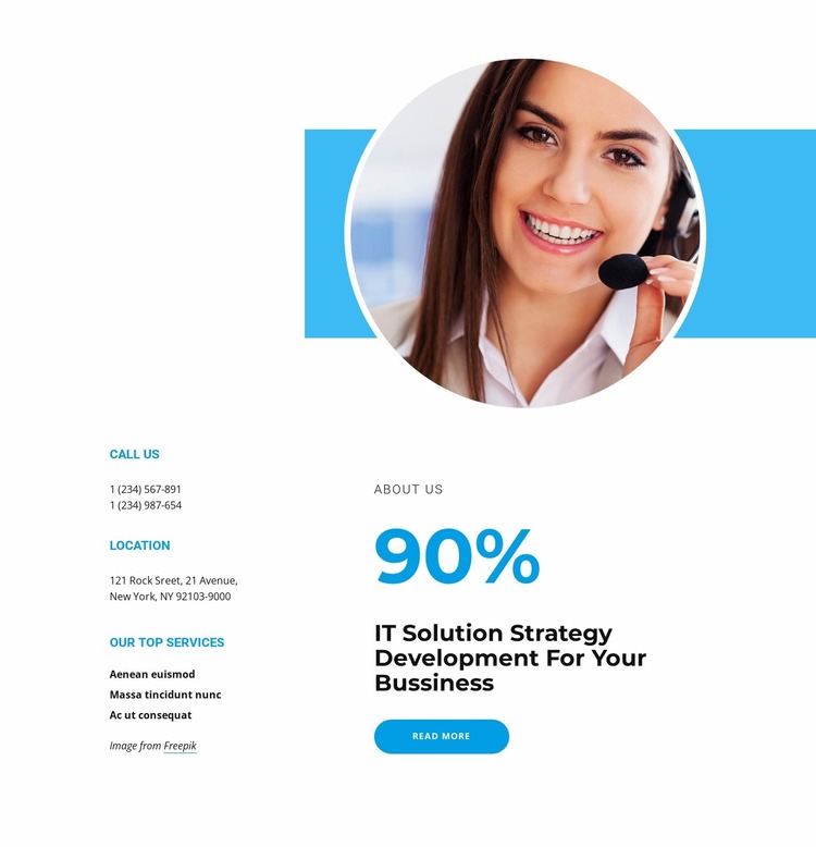 IT Solution strategy Website Mockup