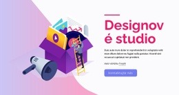 Univerzální Designové Studio Šablona Na Celou Šířku