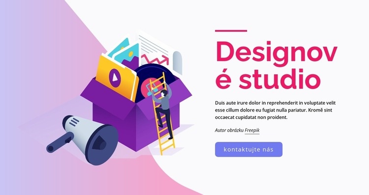 Univerzální designové studio Webový design