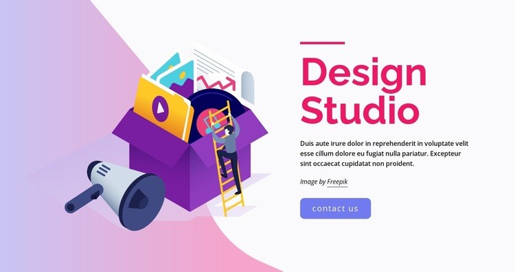 Universal design studio Homepage Design