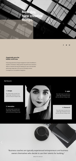 Most Creative HTML5 Template For Where To Start A Business