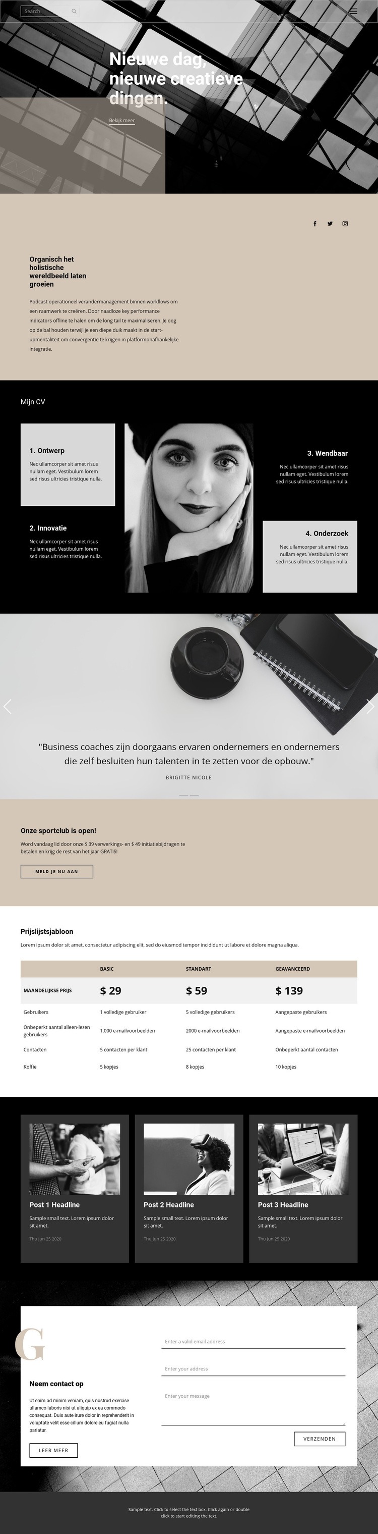 Waar een bedrijf te starten Html Website Builder