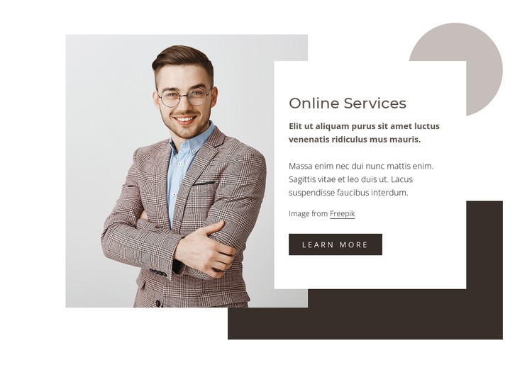 Data analysis services CSS Template