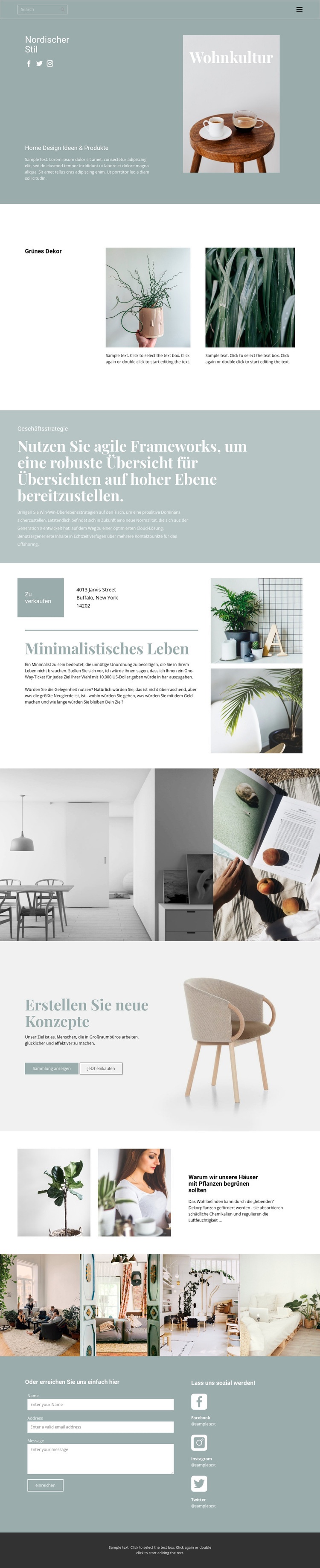 Helfen Sie dem Innenarchitekten HTML Website Builder