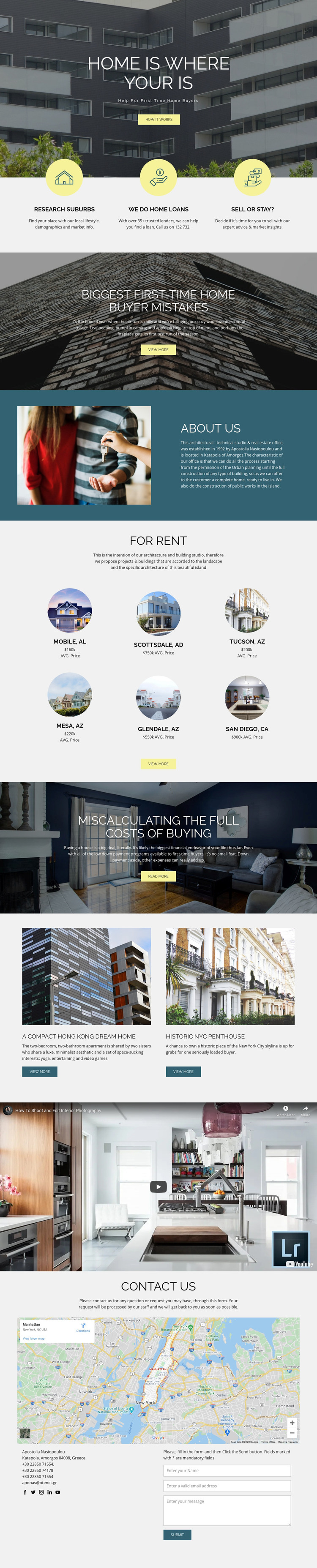 Home real estate Elementor Template Alternative