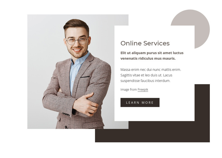 Data analysis services HTML5 Template