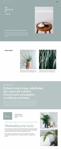 Pomóż Projektantowi Wnętrz - Szablon Jednej Strony