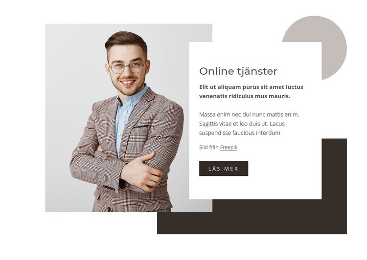 Dataanalystjänster HTML-mall