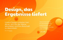 Ergebnisse Entwerfen Einfache CSS-Vorlage