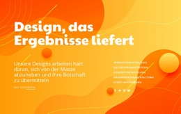 Ergebnisse Entwerfen - Responsives Website-Design