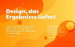 Ergebnisse Entwerfen – Fertiges Website-Design