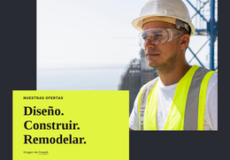 Diseño, Construcción, Remodelación: Plantilla HTML Y CSS