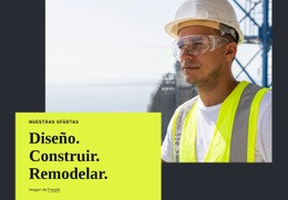 Diseño, Construcción, Remodelación - Plantilla HTML5