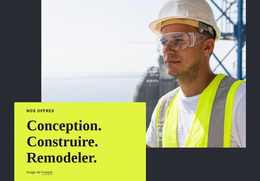 Concevoir, Construire, Remodeler - Thème WordPress Exclusif
