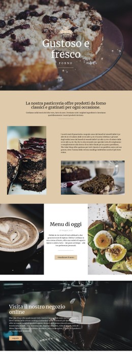 Pagina HTML Per Cibo Gustoso E Fresco