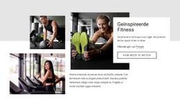 Geïnspireerde Fitness Sjabloon Voor Bestemmingspagina'S