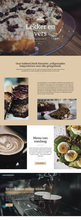 Lekker En Vers Eten - Multifunctionele Sjabloon Van Één Pagina