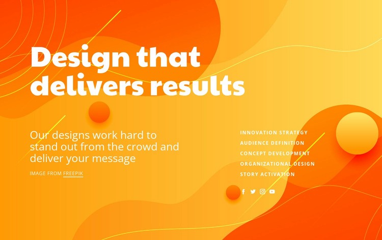 Designing results Squarespace Template Alternative