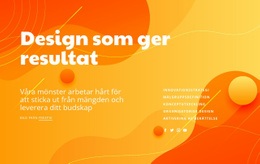 Designa Resultat - HTML5-Mall