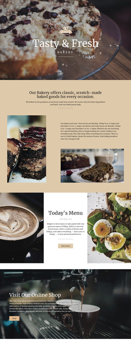 Tasty And Fresh Food - Website Template