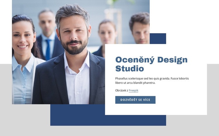 Oceněné designérské studio Šablona HTML