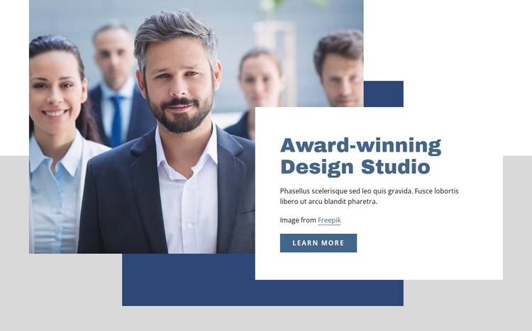 Award winning design studio CSS Template