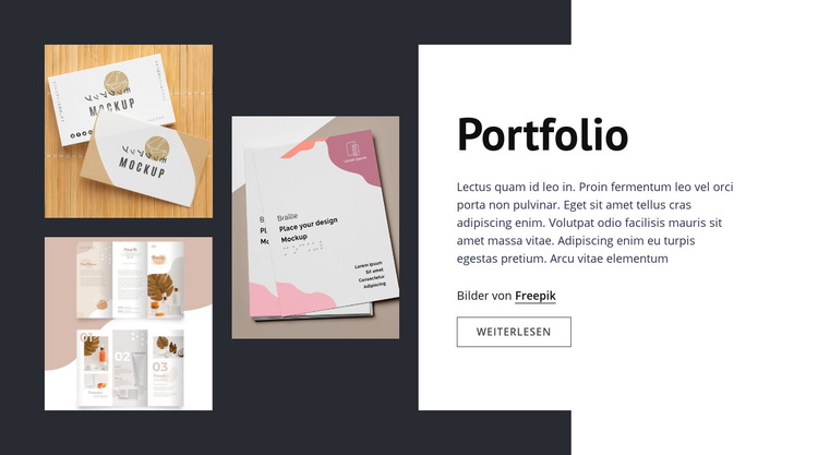 Design Studio Portfolio Website-Vorlage