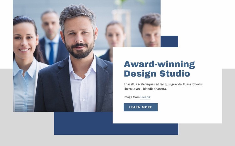 Award winning design studio Homepage Design