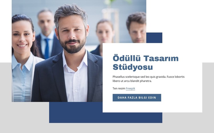 Ödüllü tasarım stüdyosu CSS Şablonu