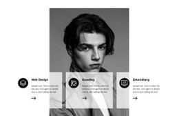 Geschäftsanweisungen Zu Starten Flexbox-Vorlage