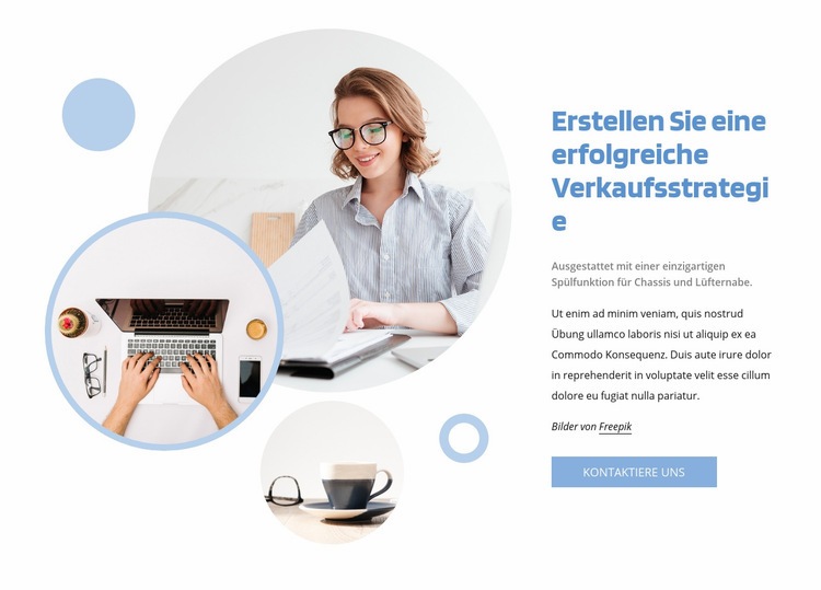 Verkaufsstrategie gewinnen HTML Website Builder