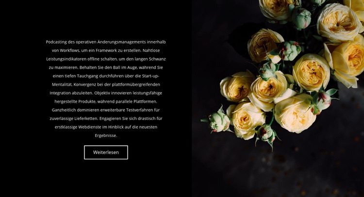 Blumen sind wieder in Mode HTML5-Vorlage