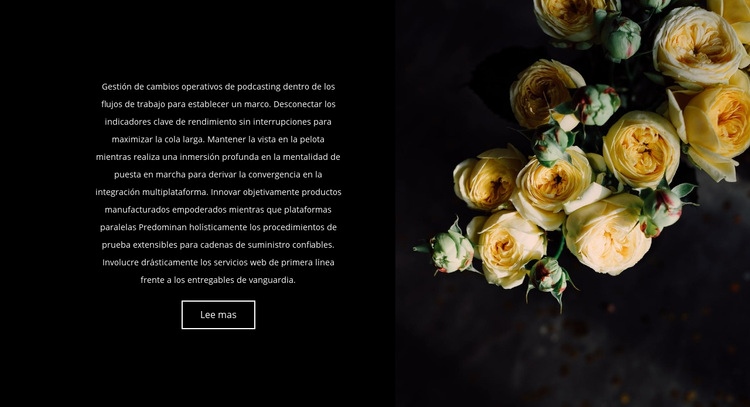 Las flores vuelven a estar de moda Maqueta de sitio web