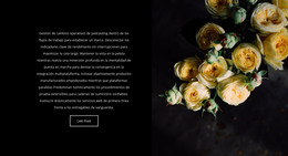 Diseño De Página HTML Para Las Flores Vuelven A Estar De Moda