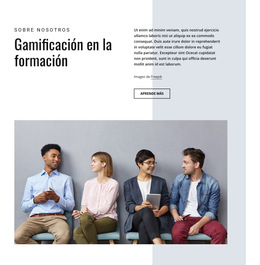 Gamificación En La Formación Empresarial - Plantilla De Sitio Web Profesional