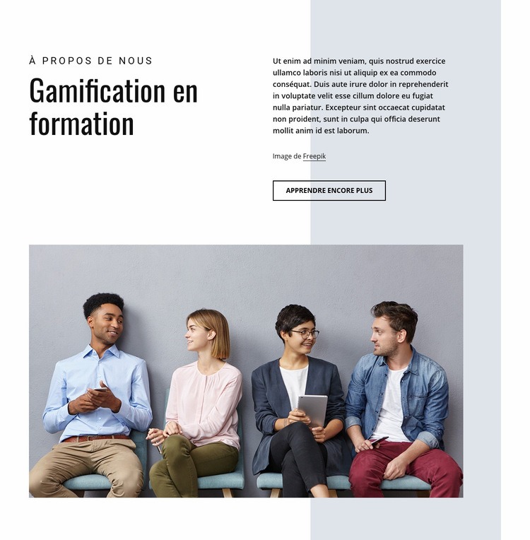 Gamification dans la formation commerciale Créateur de site Web HTML