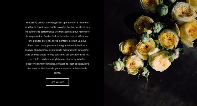 Les fleurs sont de retour à la mode Créateur de site Web HTML