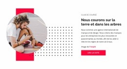 Un Super Trail Running - Modèle HTML5 De Fonctionnalité