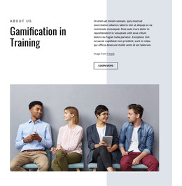 Gamification In Business Training - One Page Template