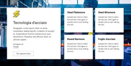 Layout CSS Per Tecnologia Dell'Acciaio