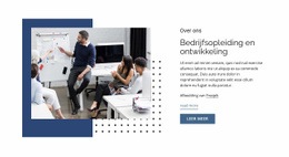 Corporate Training En Ontwikkeling - Bootstrap-Sjabloon Van Één Pagina