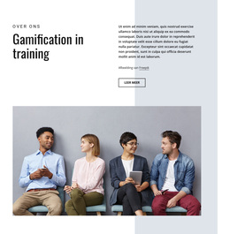 Gamification In Bedrijfstrainingen - Functionaliteit WordPress-Thema